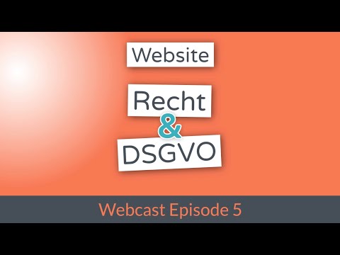 Recht & DSGVO für deine Website - Divi.World Webcast Episode 5