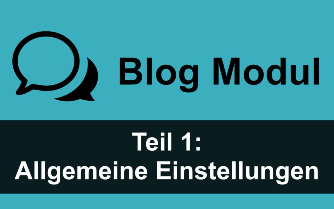 Divi Blog Modul 1: Allgemeine Einstellungen