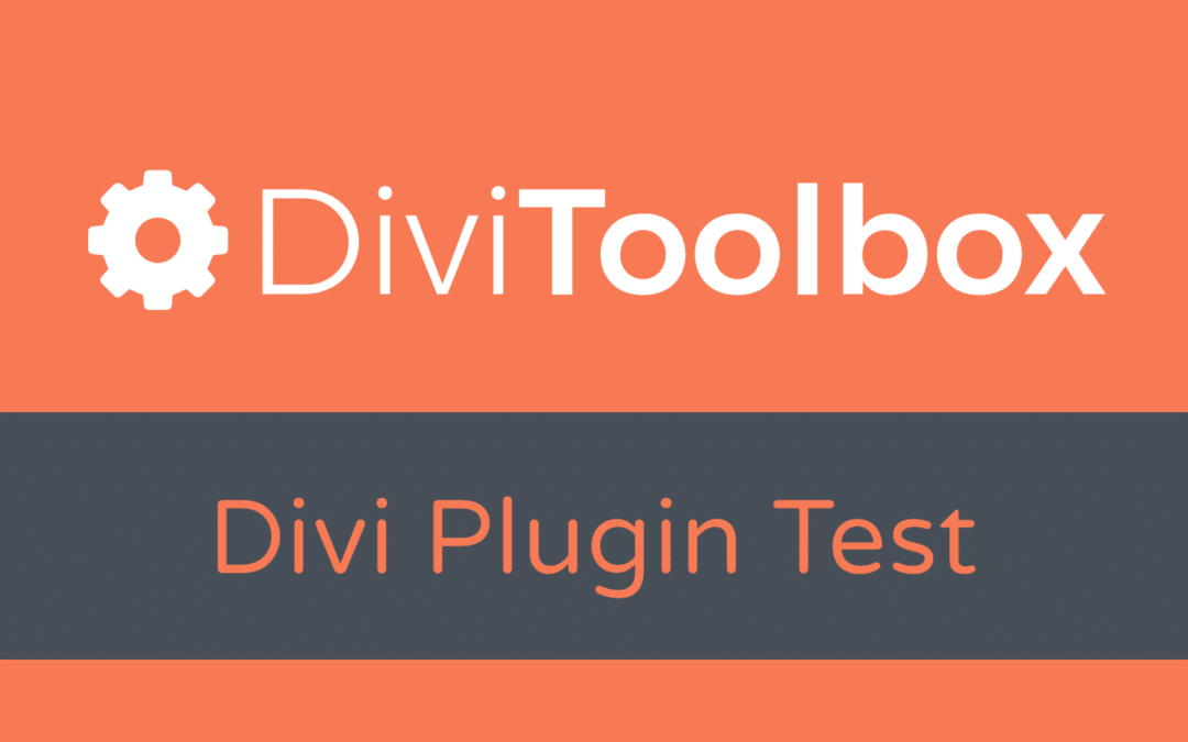 Divi Toolbox Plugin Test