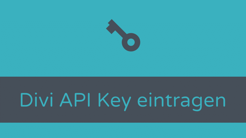 Divi Theme Update: API Key eintragen