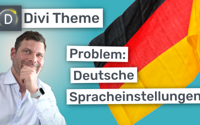 Divi Theme Problem: deutsche Spracheinstellungen