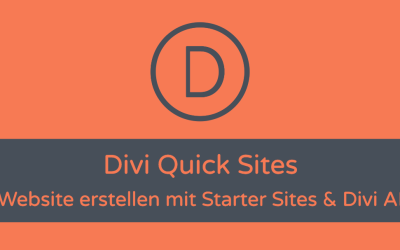 Divi Quick Sites: Starter Sites & Divi AI